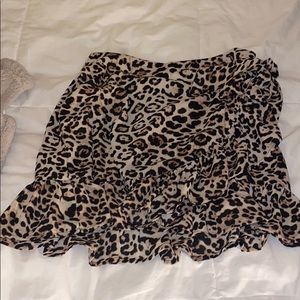 Leopard Wrap Skirt